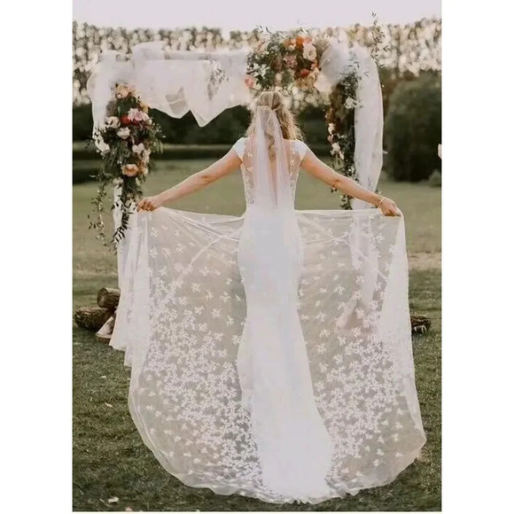 NWT $5500 Rime Arodaky Alivin "Till Dance Do US Apart" Wedding White Dress Sz 34 - Picture 1 of 16